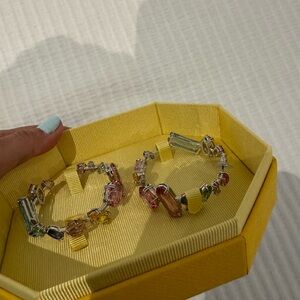 Swarovski hoop earrings